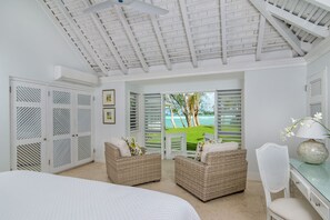 4 bedrooms, in-room safe, iron/ironing board, travel cot