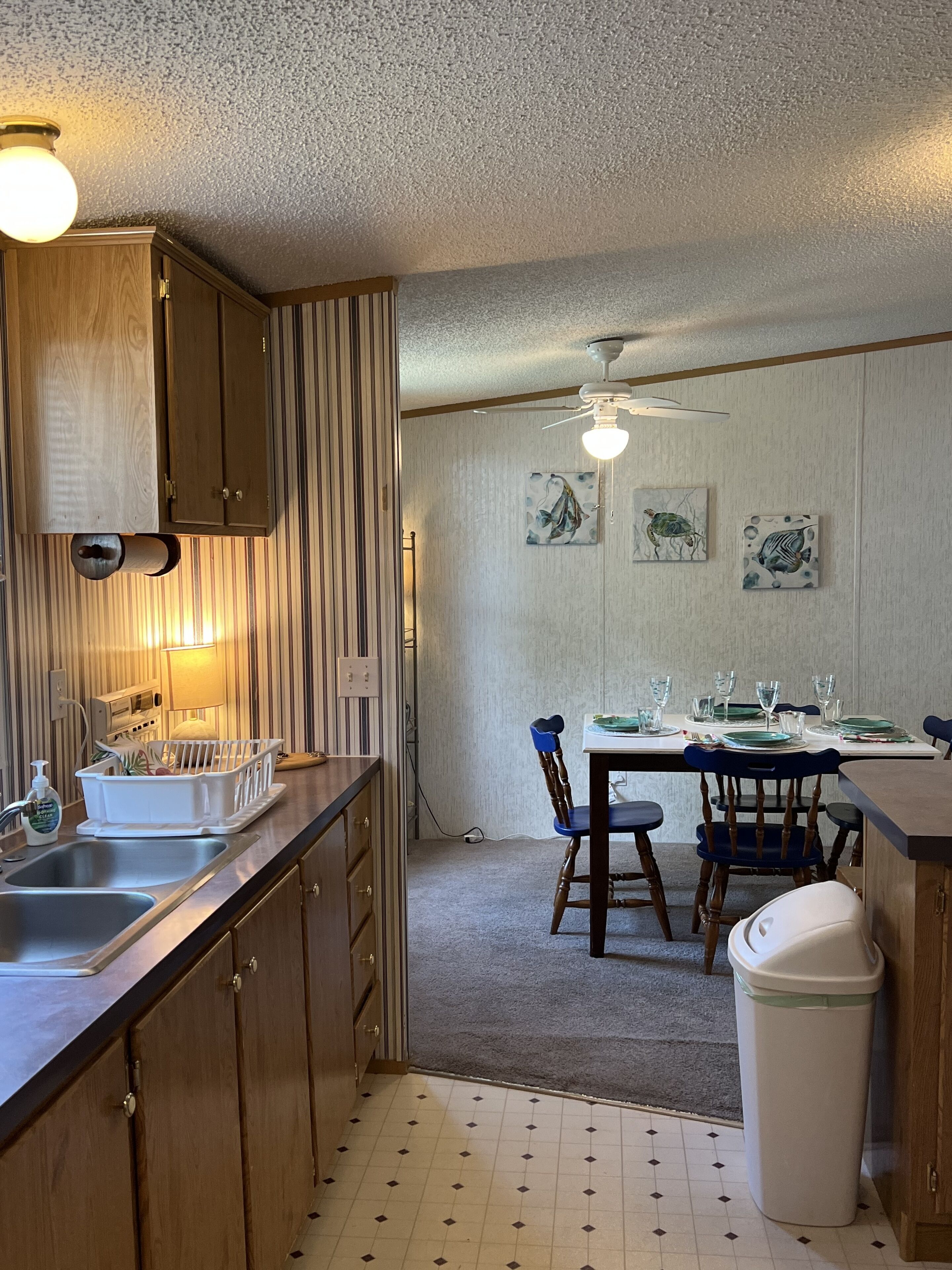 Double tide, 3 BR, water views, spacious lot & deck 