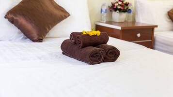 Family Room | Premium bedding, desk, blackout drapes, soundproofing
