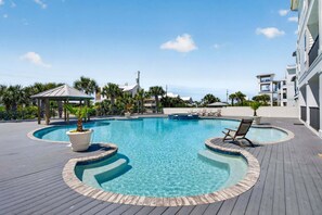 A heated pool