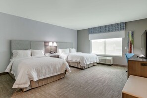 Room, 2 Queen Beds, Accessible, Bathtub | In-room safe, desk, blackout drapes, iron/ironing board
