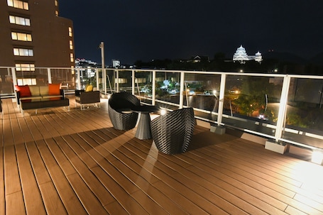 Terrace/patio. &and COMFY HOTEL Kumamotojo View