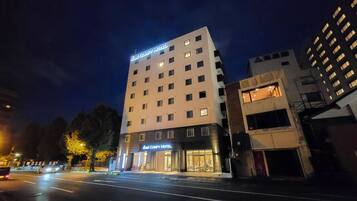 Front of property – evening/night