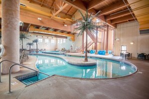 Indoor pool, outdoor pool