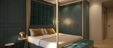 Premium bedding, in-room safe, individually decorated