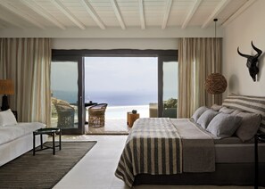 蜜月套房, 私人泳池, 海景 | 高級寢具、特厚豪華床墊、迷你吧、房內夾萬