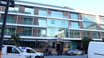 Outdoor banquet area