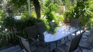 Outdoor dining - Room #3 at the Historic Port Albert Inn in beautiful Port Albert, Ontario (Ashfield Colborne Wawanosh)