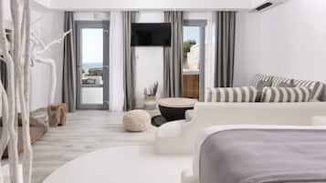 Suite, bain Ă remous, vue mer