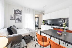 Luxury-Apartment, 1 Schlafzimmer | Wohnbereich
