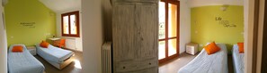 Quarto quádruplo família, para não fumantes (Borromea) | Roupas de cama antialérgicas, cofres nos quartos, escrivaninha