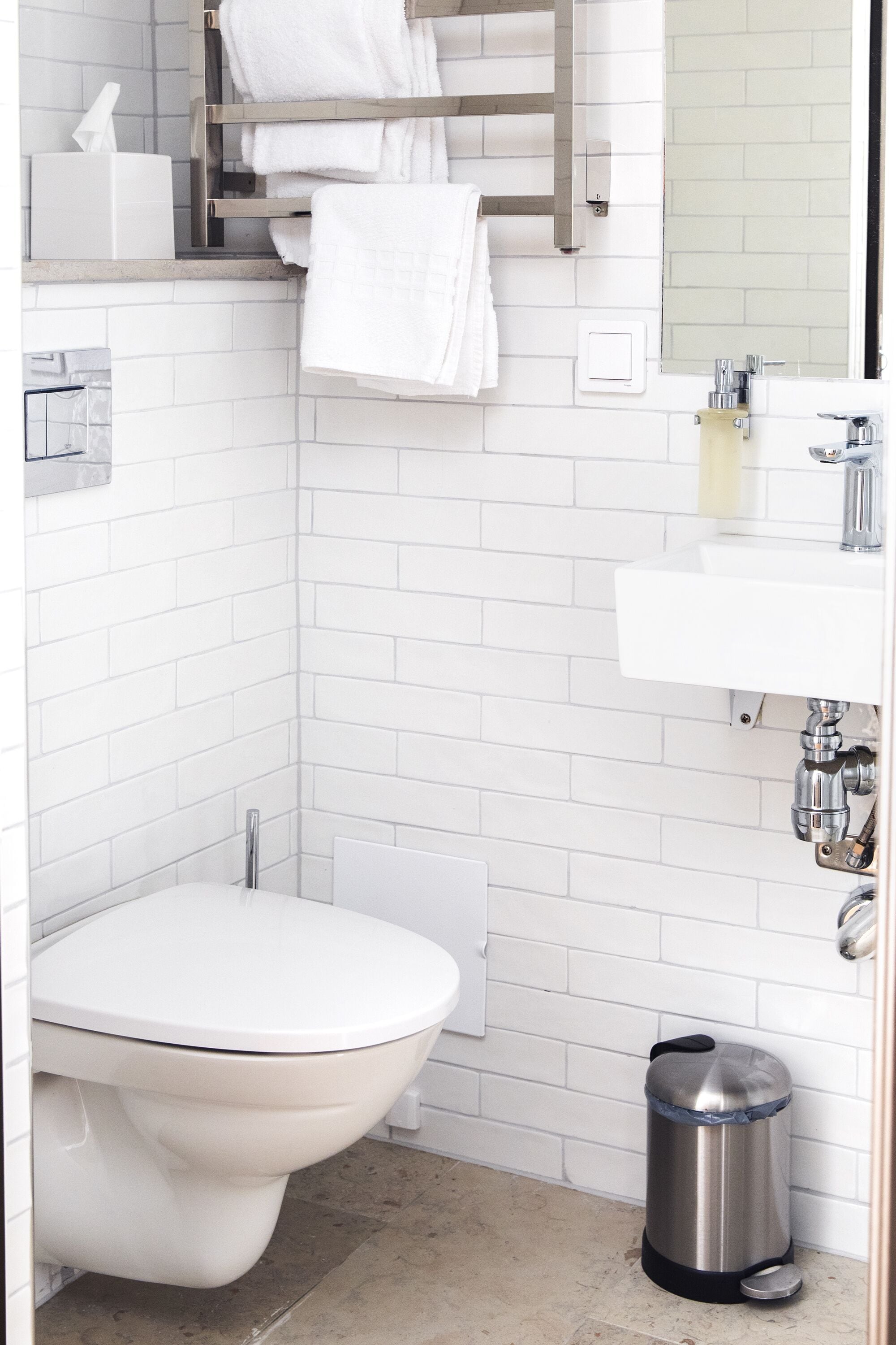 free toiletries, hair dryer, towels