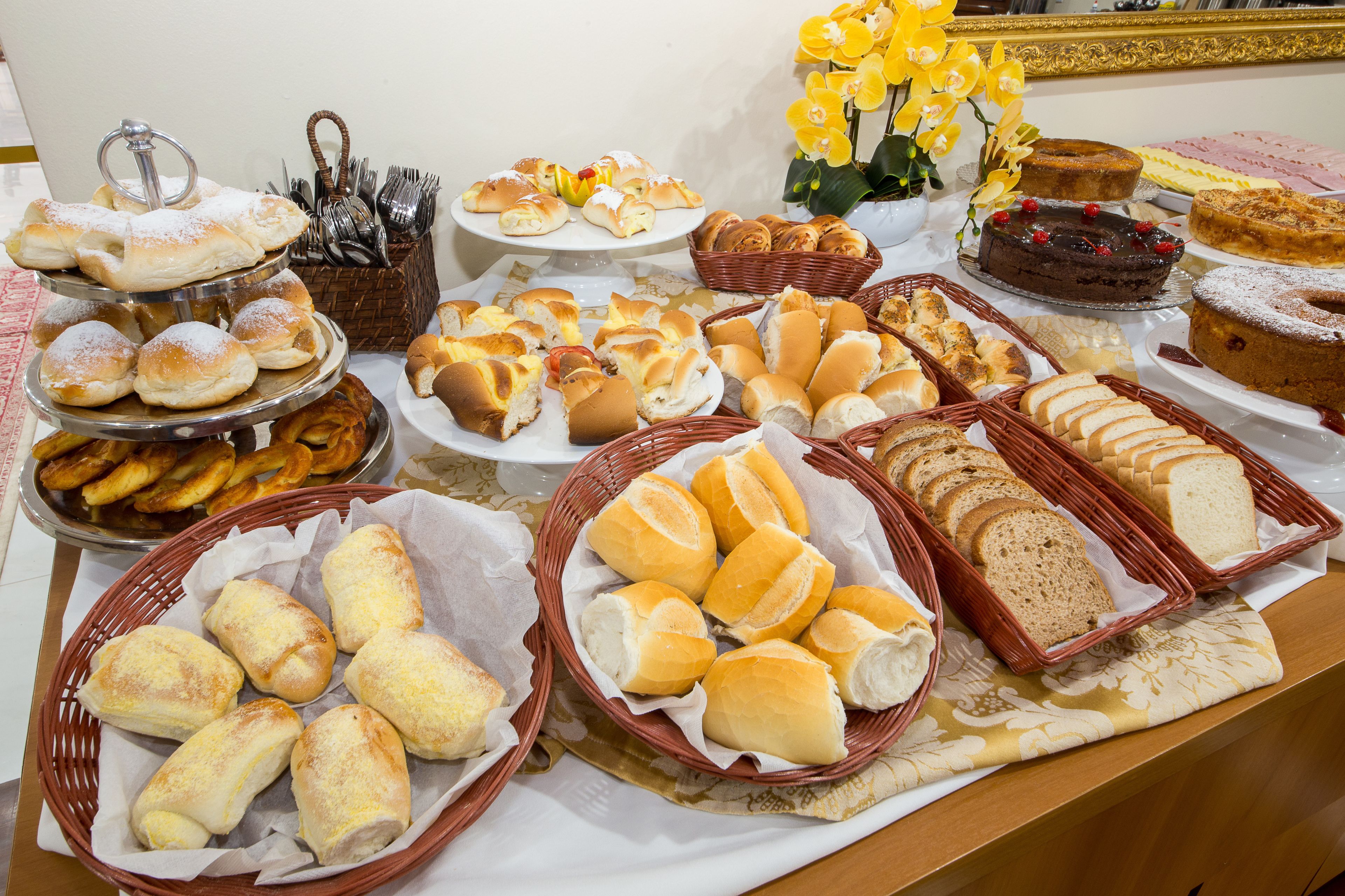 daily buffet breakfast for a fee