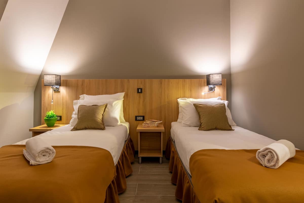 Double Room, 2 Single Beds, Non Smoking, City View