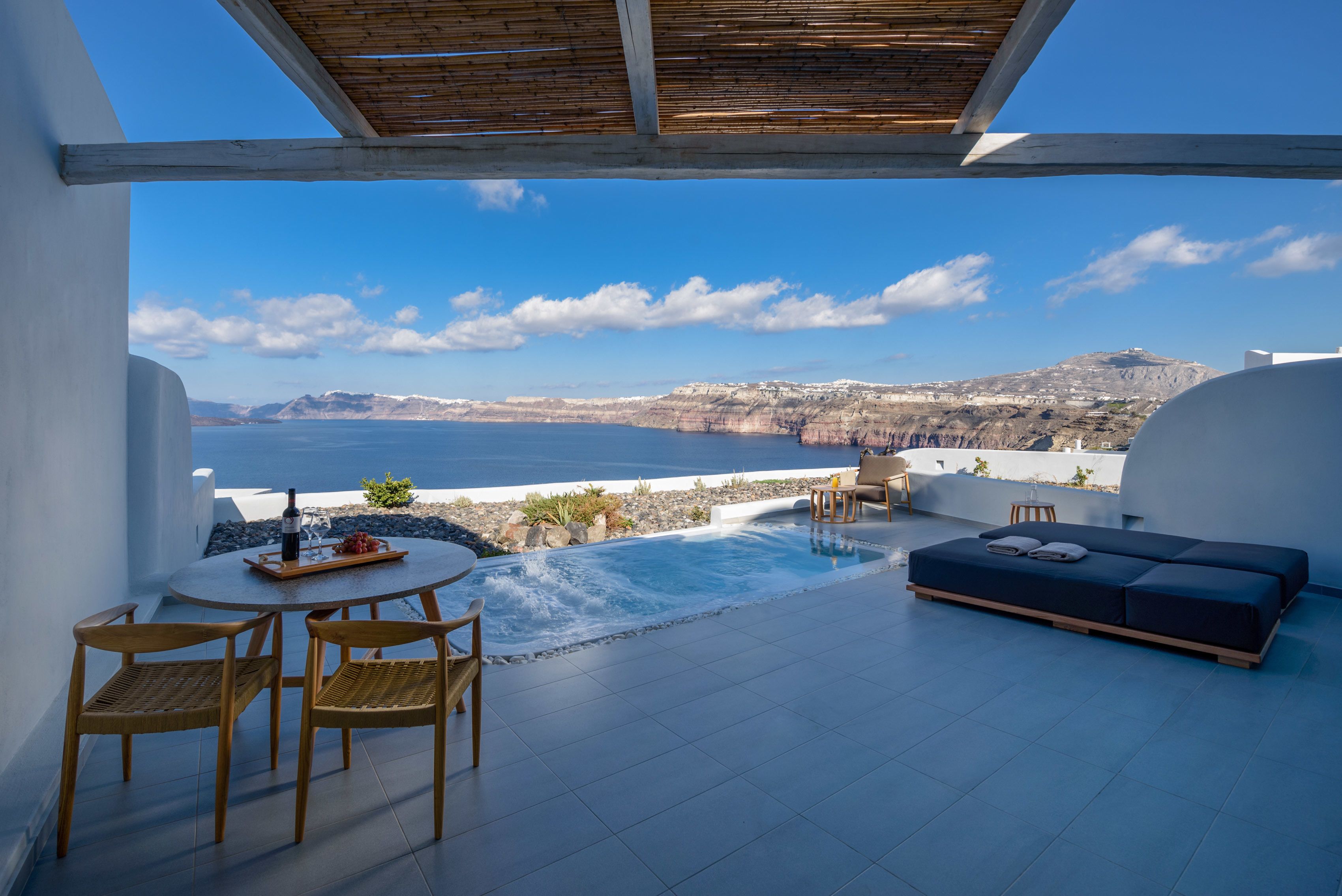 Grand Suite with Private Heated Pool Caldera View | Terrasse/Patio