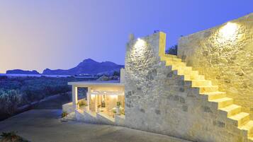 Front of property – evening/night