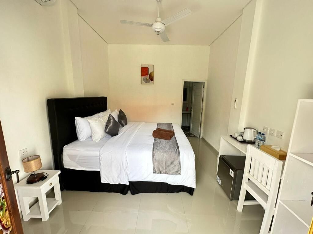 Luksus-dobbeltværelse - 1 soveværelse - udsigt til have | Pengeskab på værelset, individuelt design, individuel indretning