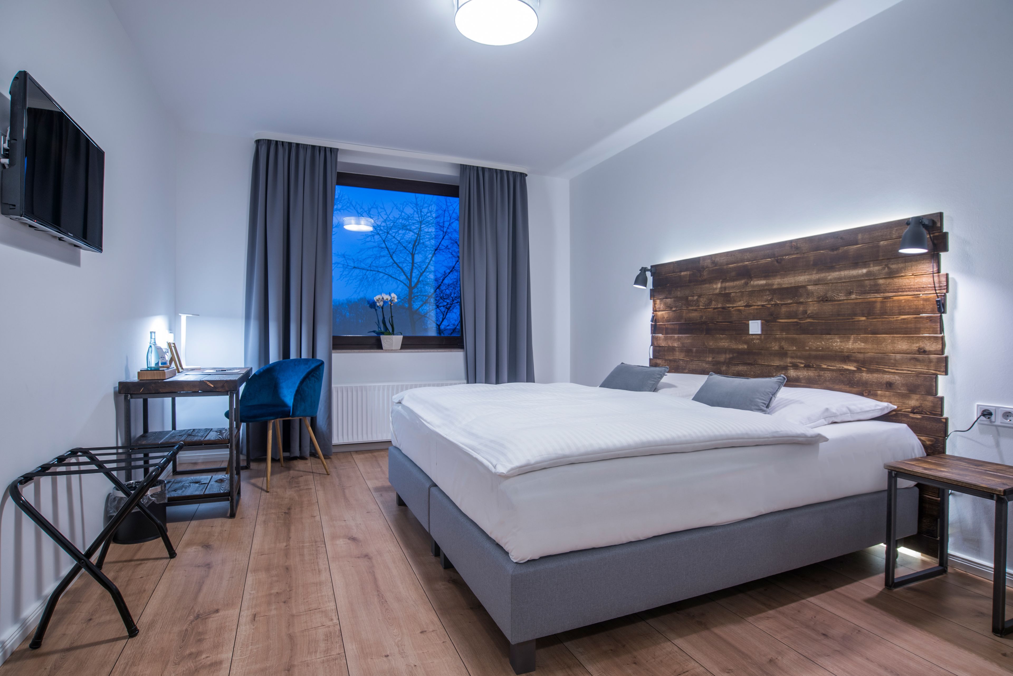 Business-Zimmer, Nichtraucher | Allergikerbettwaren, Schreibtisch, Verdunkelungsvorhänge, Babybetten