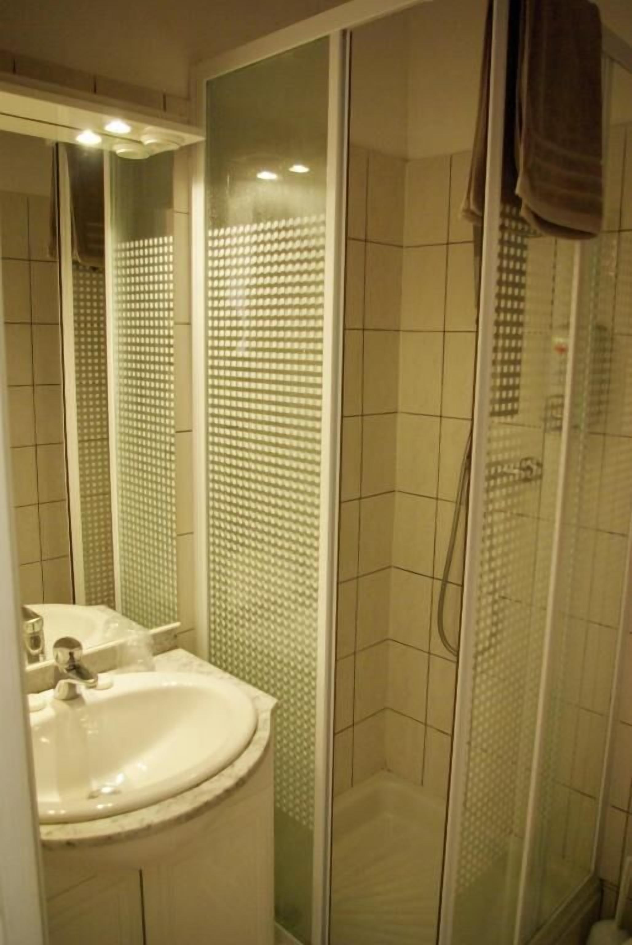 free toiletries, hair dryer, towels