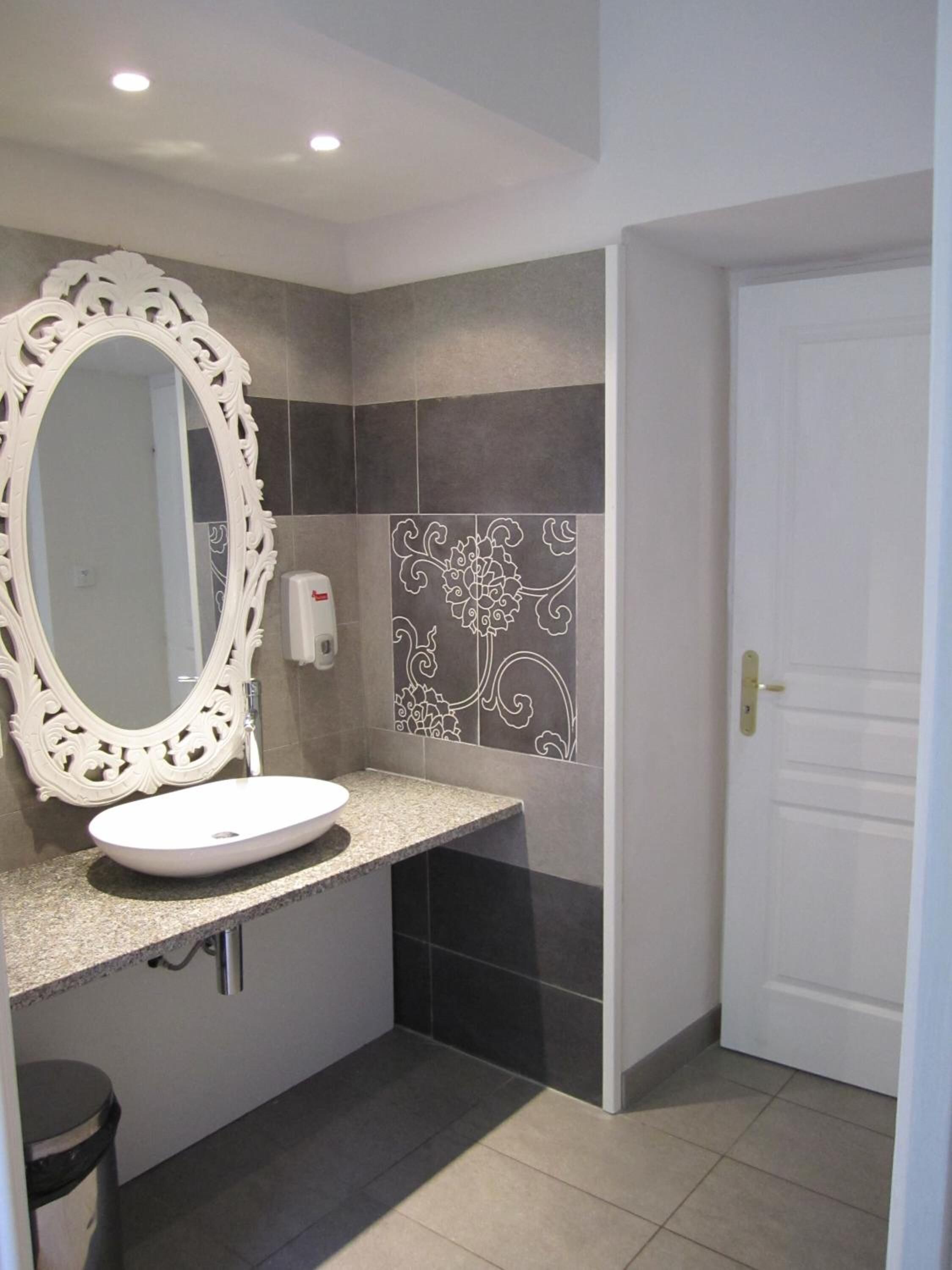 free toiletries, hair dryer, towels