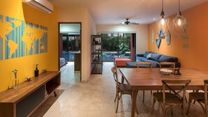 Apartment, 2 Bedrooms | Living area | LCD TV - Paramar by Tulumeando (Tulum)
