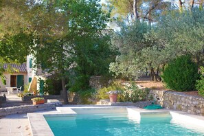 Outdoor pool - Authentic farmhouse in Saint Remy de Provence (Saint-Rémy-de-Provence)
