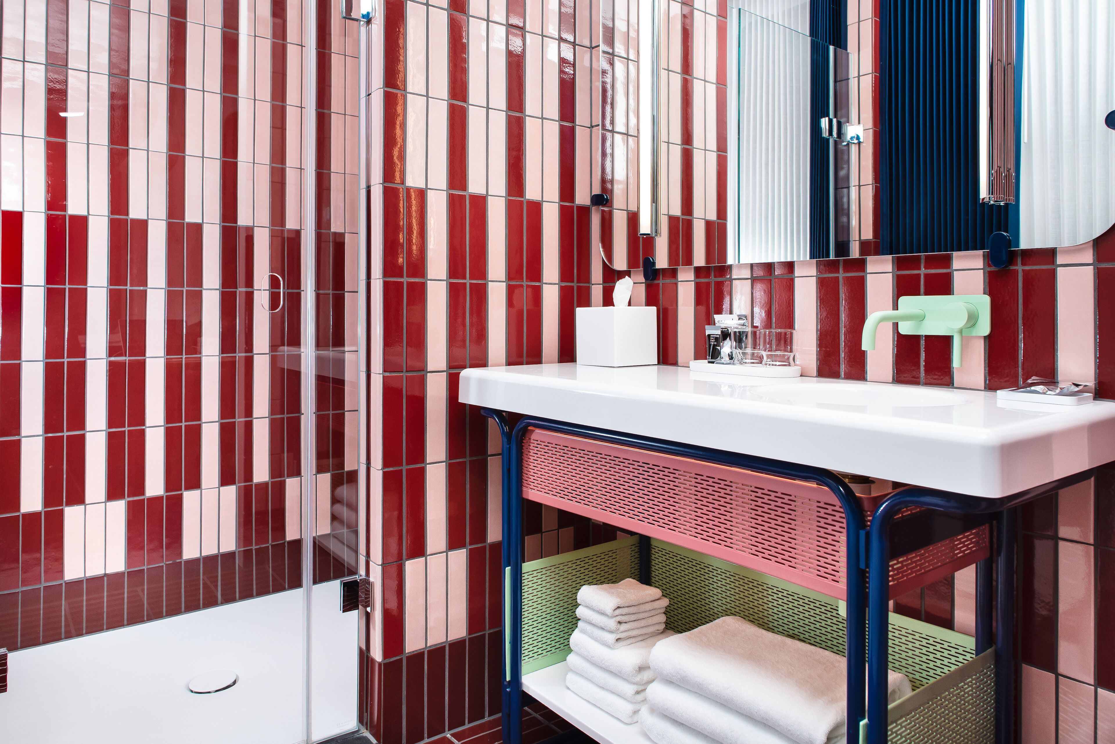 Shower, free toiletries, hair dryer, bathrobes