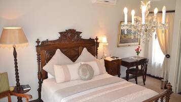 Premium bedding, down duvets, desk, free WiFi