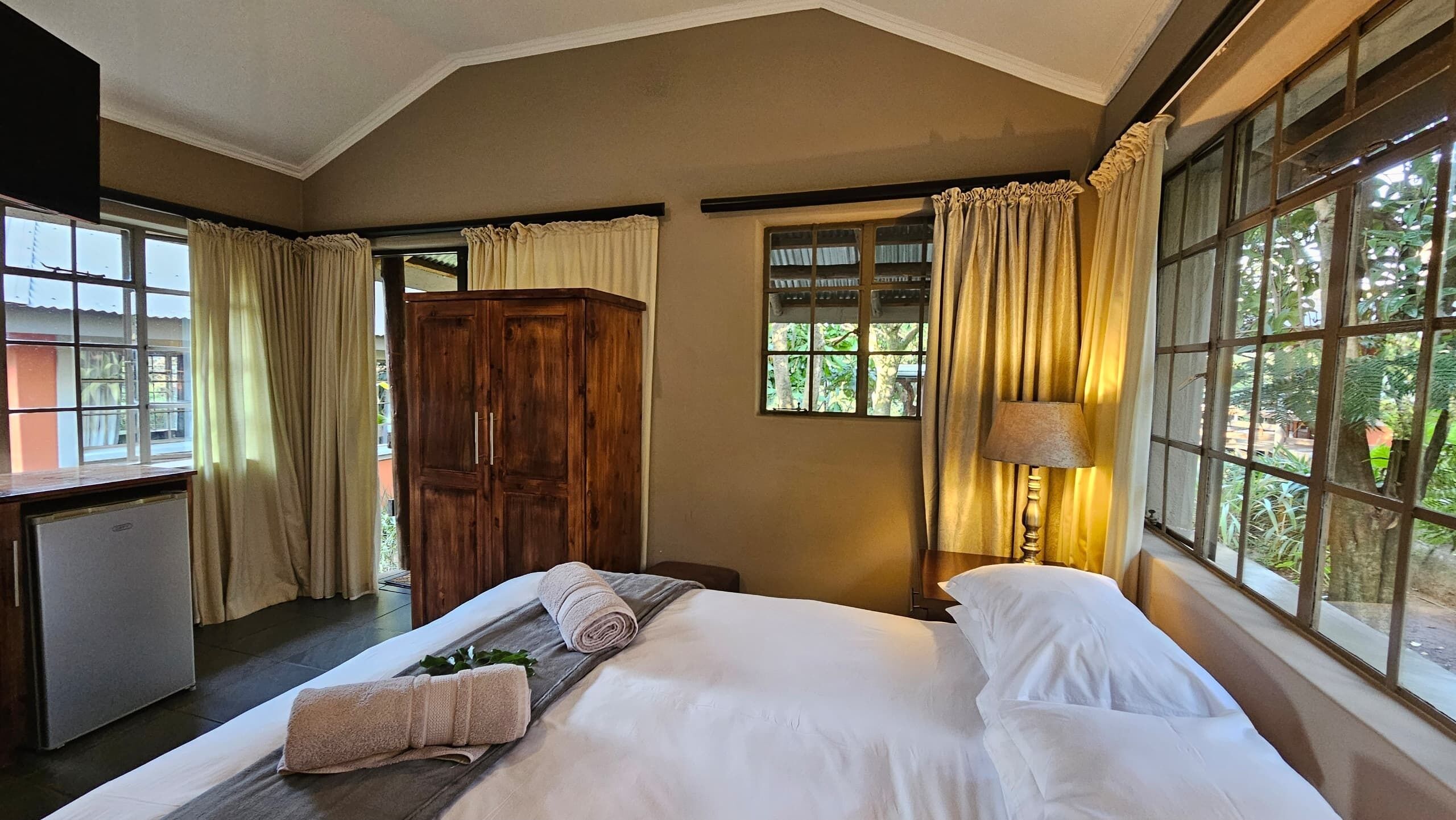 Habitación cuádruple Confort, varias camas, para no fumadores, vista al jardín | Wifi gratis 