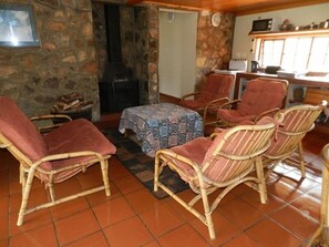 Cormorant Cove (3) | Living area | TV, fireplace - Field and Stream (Dullstroom)