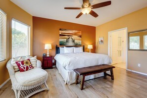 3 slaapkamers, een strijkplank/strijkijzer, internet, beddengoed