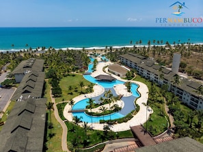 3 outdoor pools, a heated pool - Flats no Beach Class de Muro Alto (Ipojuca)