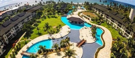 Family Apartment, Pool View | Pool | 3 outdoor pools, a heated pool