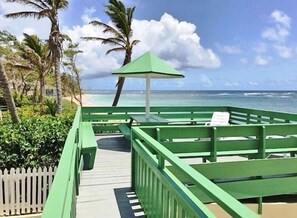Huis, uitzicht op het strand | Terras