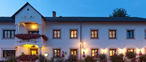 Front of property – evening/night