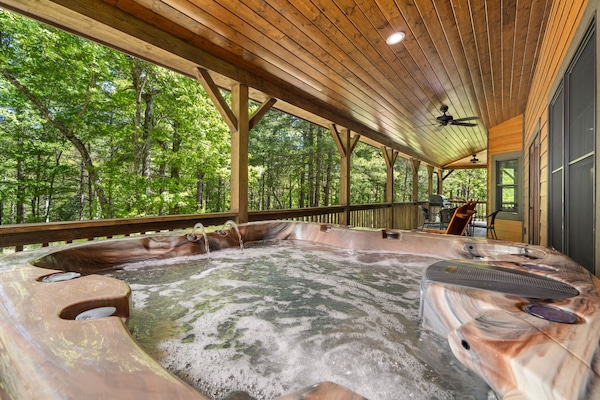 Relax in your own private therapeutic hot tub!