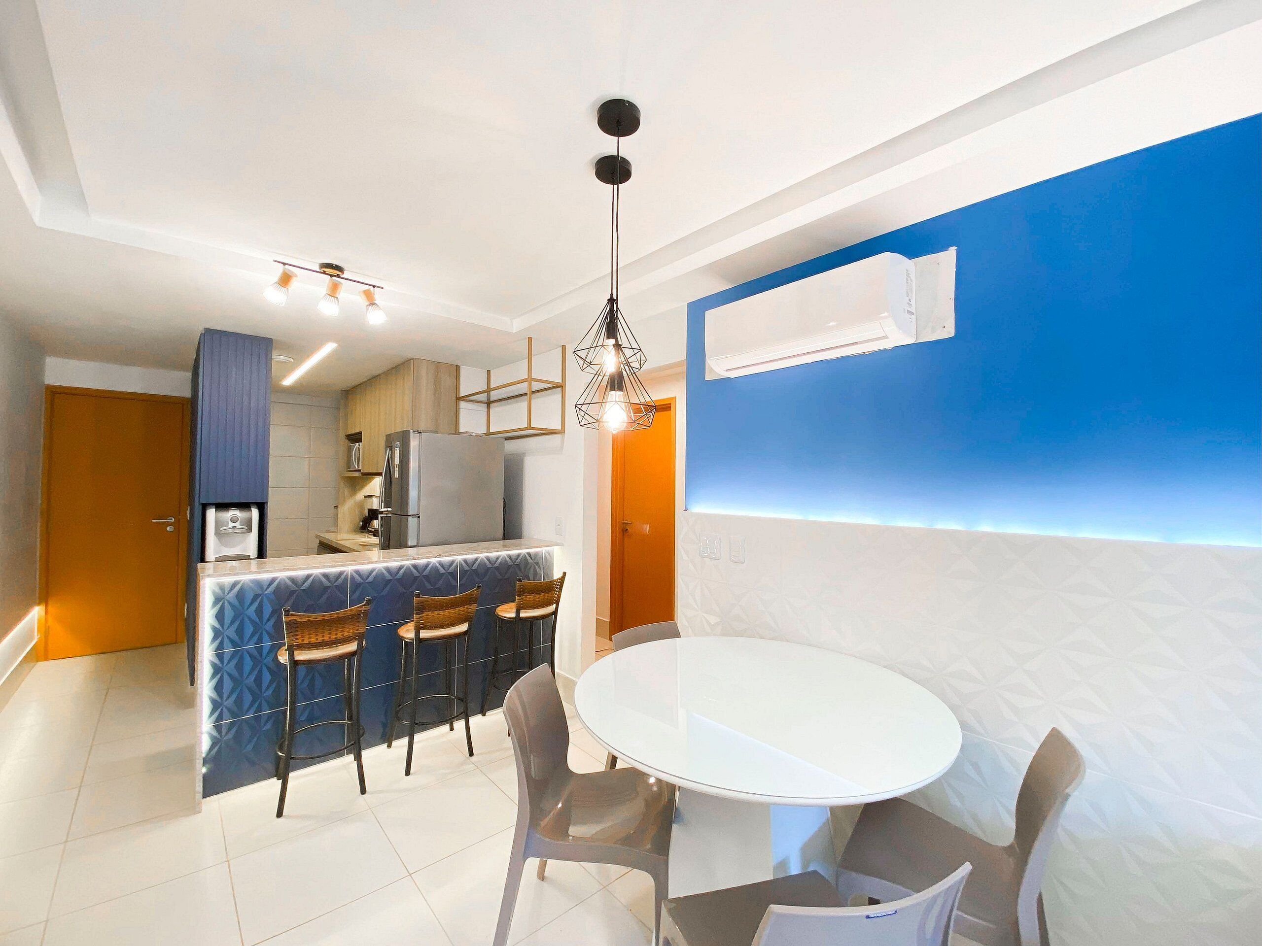 Apartamento família, vista para a piscina