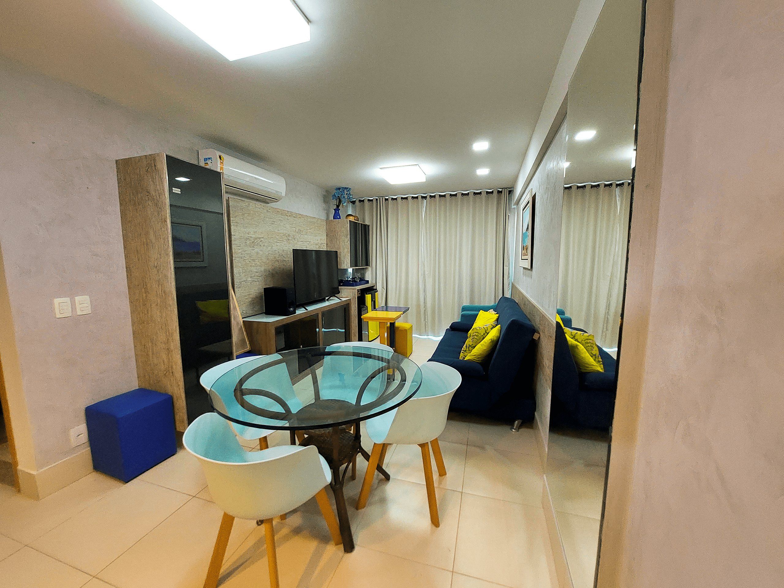 Family Apartment, 2 Bedrooms, Pool View | Living area | Flat-screen TV