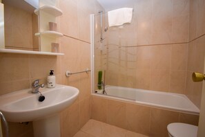 Bathtub, hair dryer