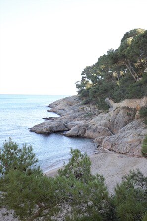 En la playa
