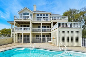 Una piscina riscaldata