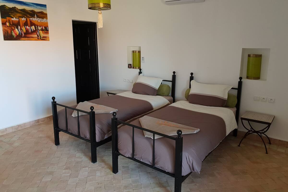 Luxury Bungalow, 3 Twin Beds, Private Pool, Pool View | 1 bedroom, minibar, in-room safe, desk