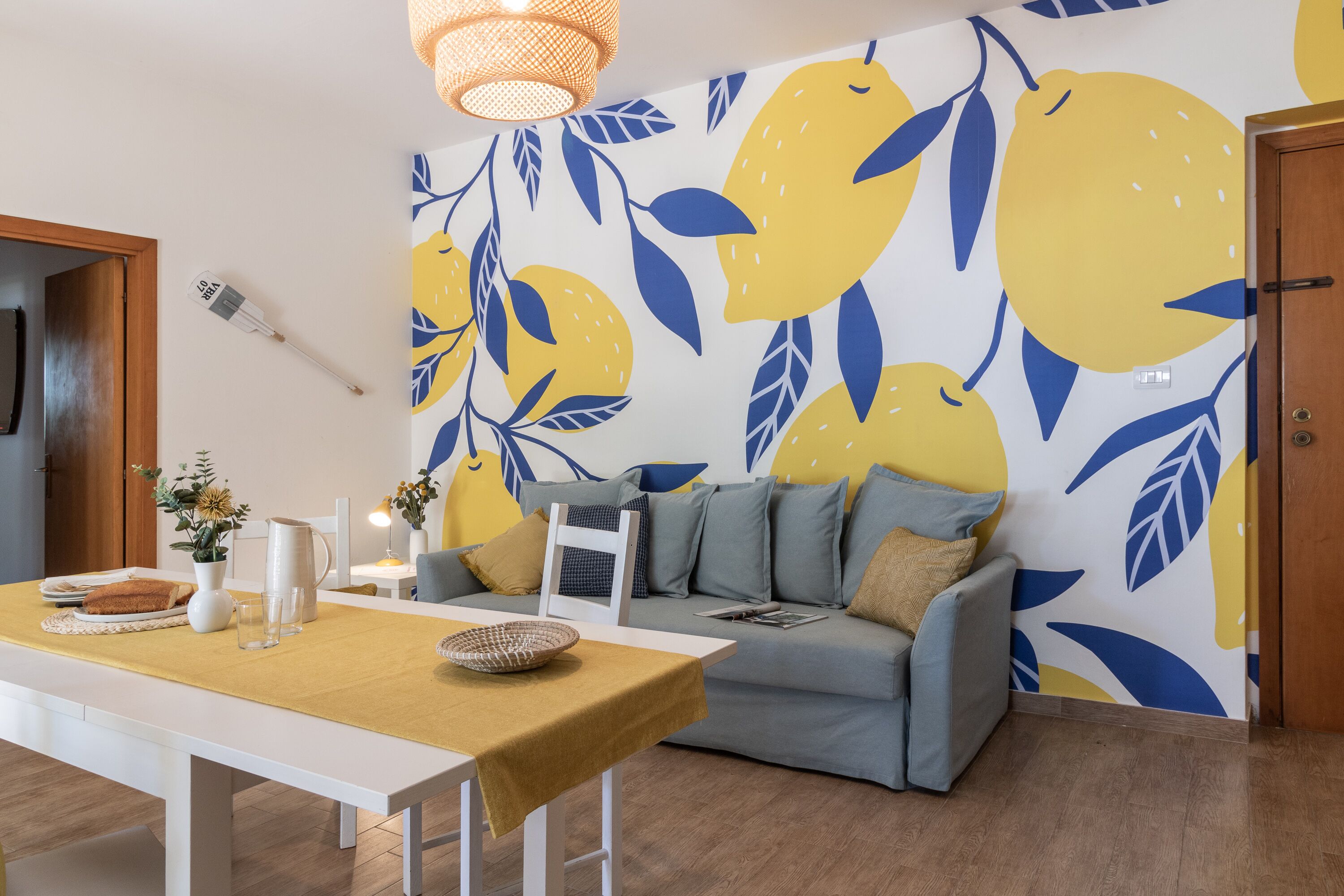 sea front with garden.