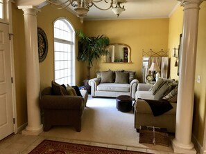 TV, fireplace, DVD player