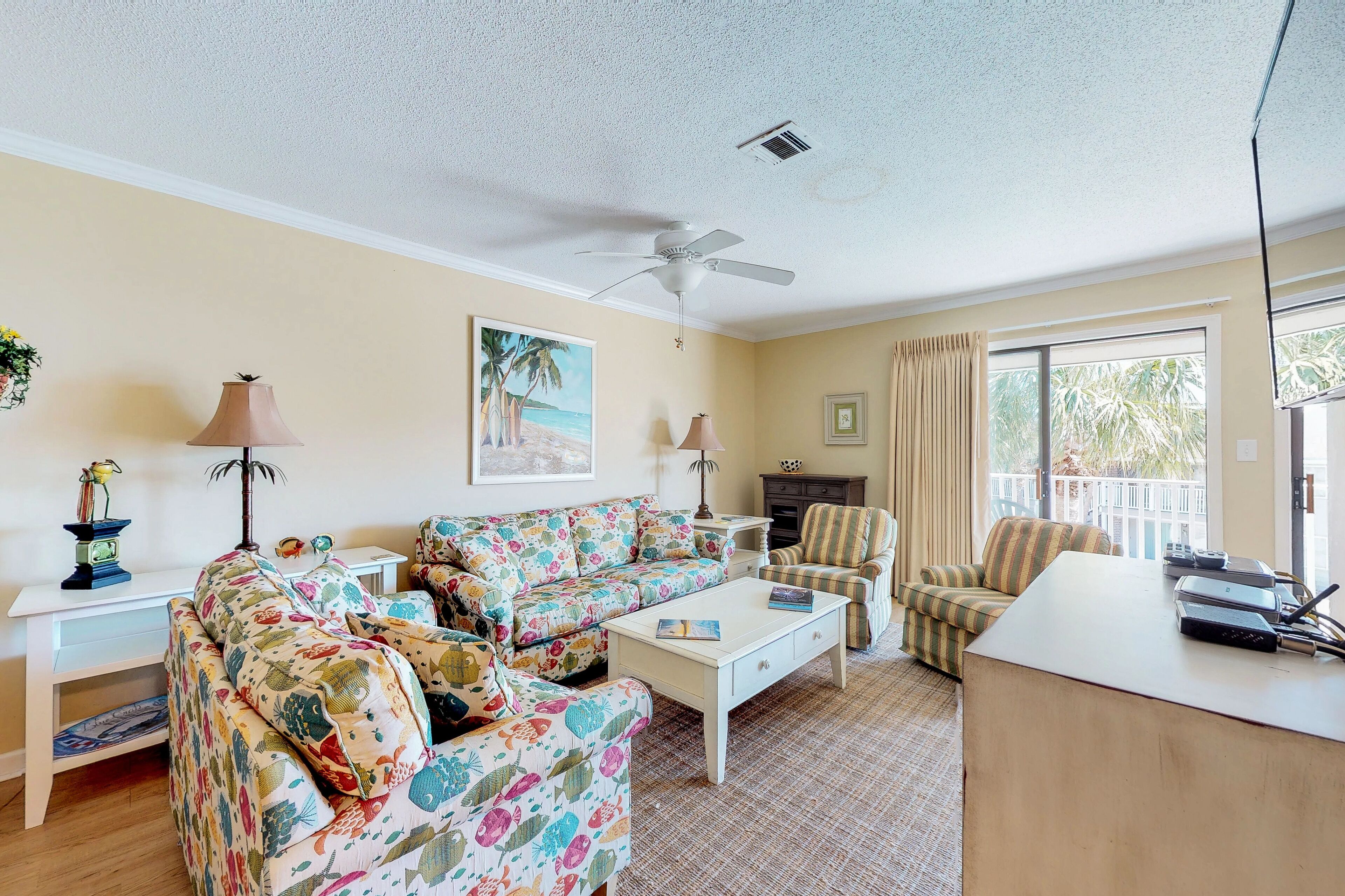 Ocean view condo w/ shared pool & large balcony - steps to the beach!