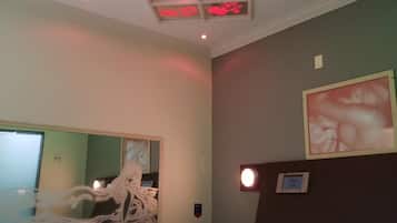 Minibar, desk, blackout drapes, soundproofing