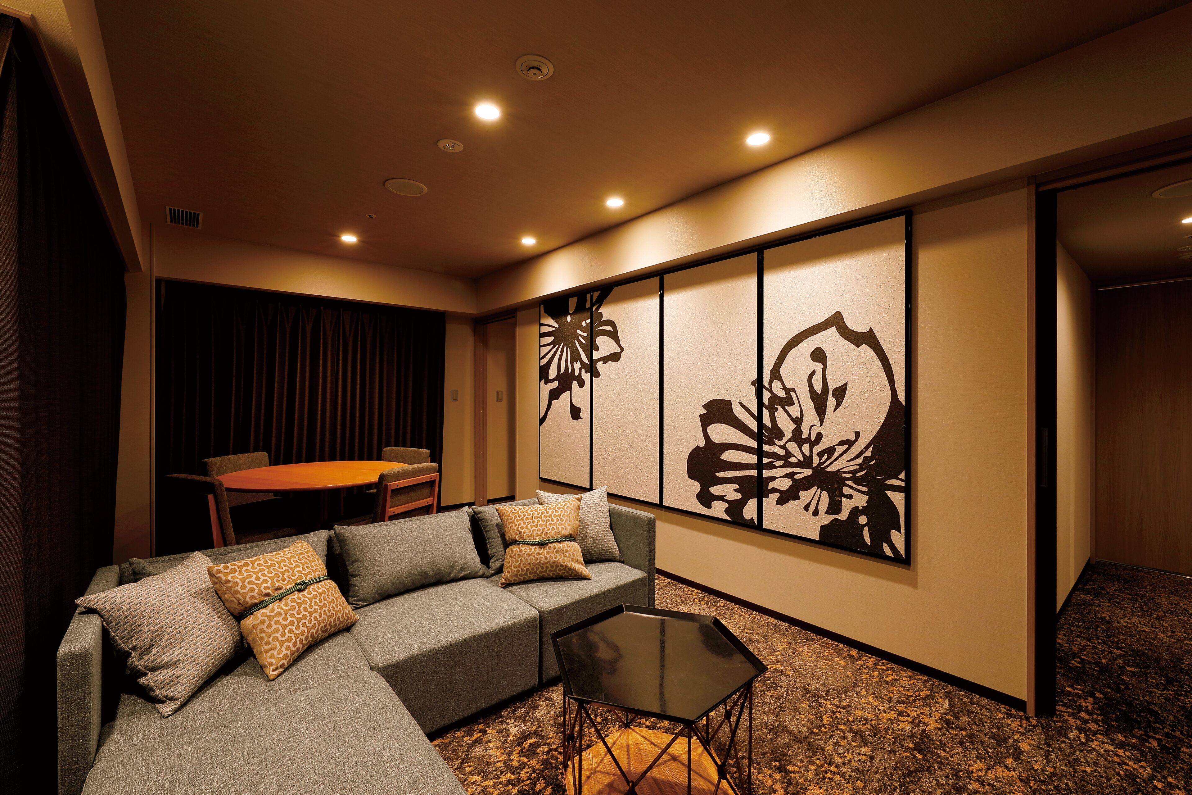 premium suite double room | living area | 50-inch flat-screen tv with satellite channels, tv, pay films