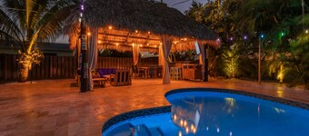 Tiki Paradise Oasis
Home + Pool, Tiki Hut & 10 Min to Beach! New Outdoor Kitchen