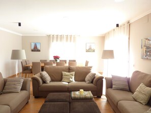 Fernseher, Kamin, DVD-Player