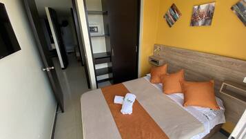 Departamento básico, 2 habitaciones, para no fumadores | 2 habitaciones y ropa de cama de alta calidad